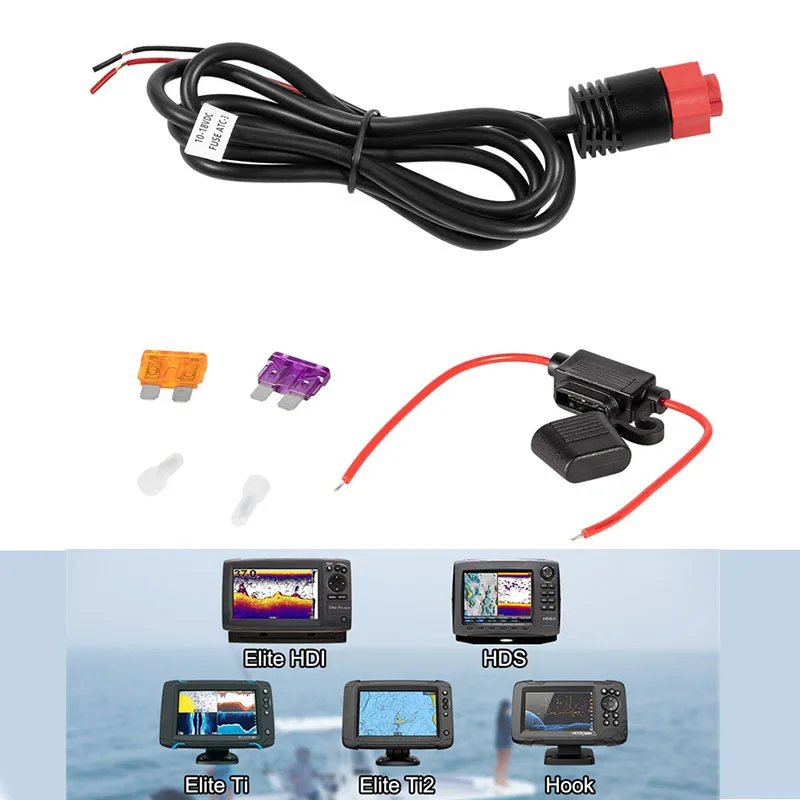 000-14041-001 HDS/Elite/Hook Power Cable,3 Foot, 2-Wire Power For Lowrance HDS, Elite FS, Elite Ti2, Hook, Mark Boat Accessories