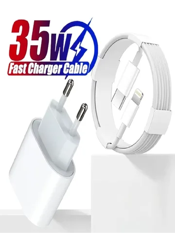 35w PD Fast Charger for iPhone 13 Pro 14 Plus 11 12 mini XS Max XR X for iPad Air Quick Charging Cable C-C Power Adapter