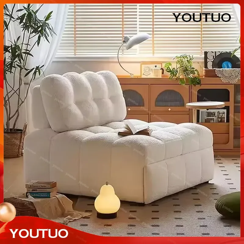 Multifunctional Dual-use Sofa Cum Bed Retractable Folding Single Sofa Bed Lounge Chair   Living Room Bedroom Furniture