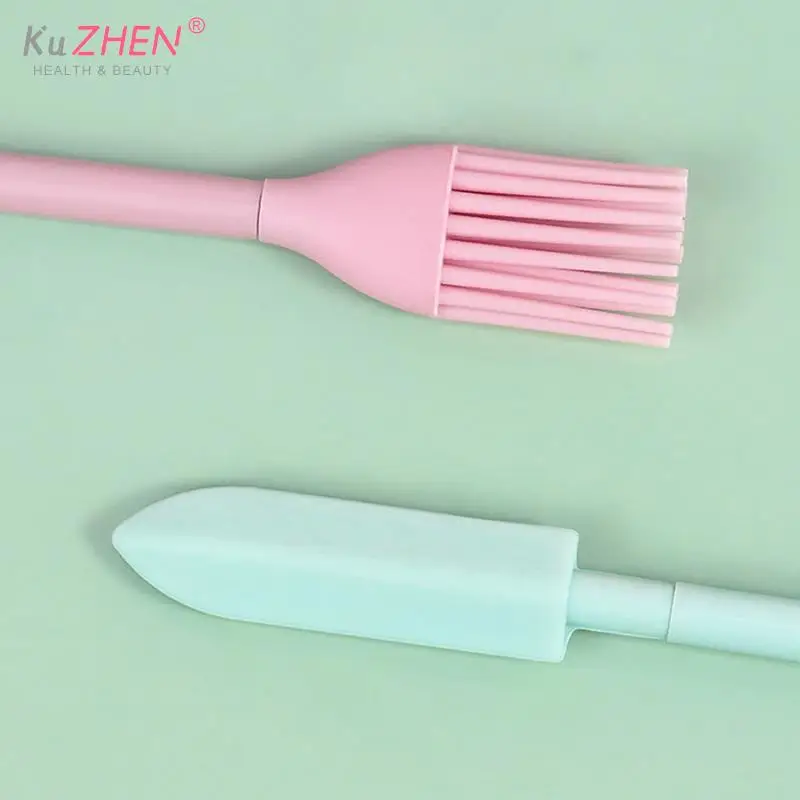 Picture 6: 1PC Silicone Mini Spatula Cosmetic Scraper Double-headed Scraper Baking Scraper Silicone Scraper Jam Spatula Makeup Kit