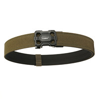 New Stylish Hard Tactical Belt for Men Metal Automatic Buckle Tight Nylon Military Belt Stiff Work Belt Rigid Casual Girdle Male