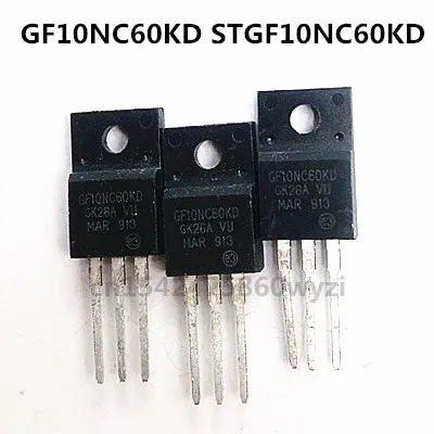 Original 5PCS/ GF10NC60KD STGF10NC60KD  TO-220F 600V 6A