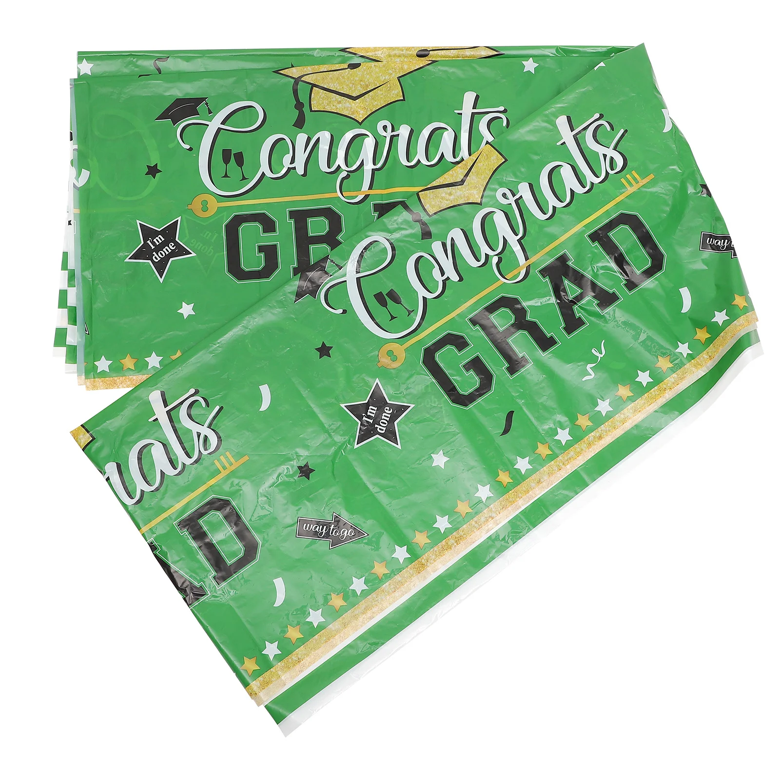 

Graduation Tablecloth Fine Workmanship Pe Material Decorative Table Cover Party Table Setting Grad Tablecloth Graduation