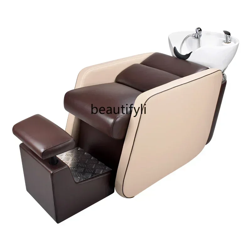 

lx29Beauty Shop Lying Half Shampoo Chair Hairdressing Salon Bed Special Spa Shop Flushing Bed
