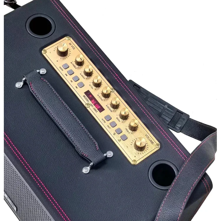 

M-2603 Professional Dual Wireless Bluetooth Microphone Speaker System Home Karaoke Outdoor Portable Audio Player