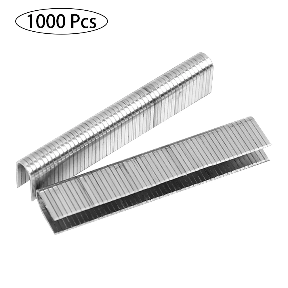 1000Pcs U/ Door /T Shaped Staples Nails For Staple Gun Stapler Furniture Interior Decoration Wood Processing Gun Code Nail