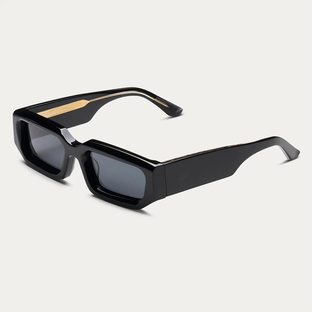 Vintage Tortoiseshell Acetate Sunglasses for Men Women Thick Square UV400 Protection Fashion Design Sunglasses for Driving Beach