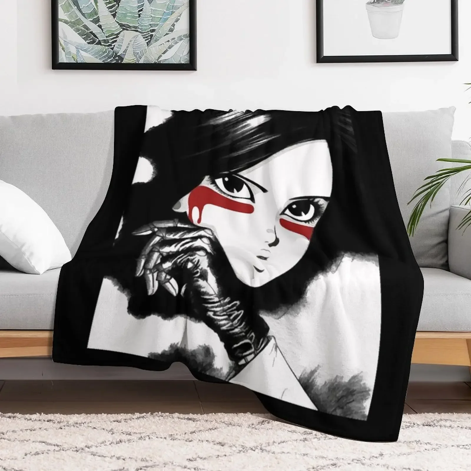 Copie de Gunnm - Gally - Alita: Battle Angel (White) Throw Blanket christmas decoration Thermals For Travel Blankets