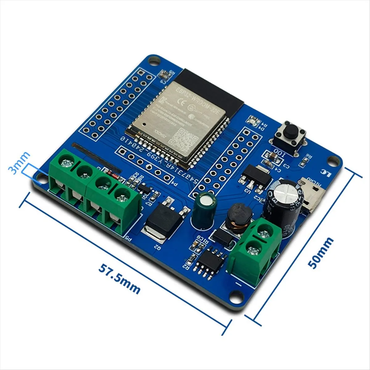 

[ABDH] DC Powered ESP32-W00M-32E 1 Channel MOS Switch Module 5-80V Input Development Board