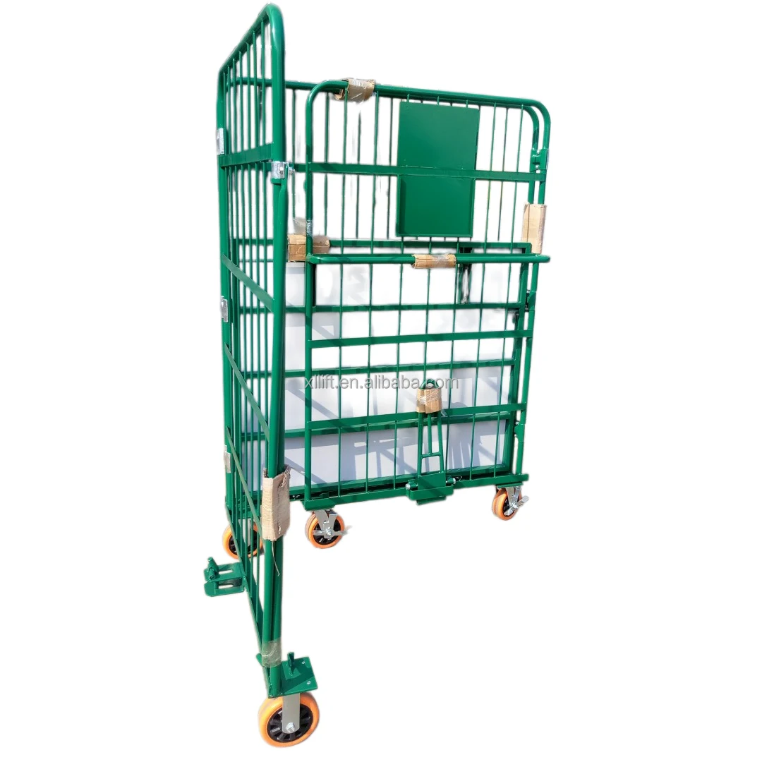 

Logistics industrial laundry folding warehouse container cage roll containers trolley