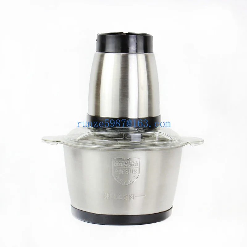 Stainless Steel Household Electric Meat Grinder, Double-speed High-power Cooking Machine, Vegetable Twister, Stuffing Machine