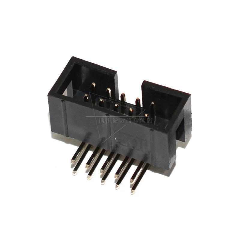 10PCS DC3 6P/8P/10P/14P/16P/20P/30P/34P/40P/50 Pin 2.54MM Socket Header Connector ISP Male Double-spaced Straight Curved Needle