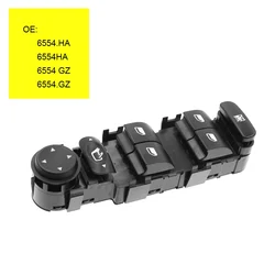 6554.HA 6554HA 6554 HA Electric Power Window Master Lifter Control Switch Pu Button Panel For Citroen C4 6554 GZ 6554.GZ