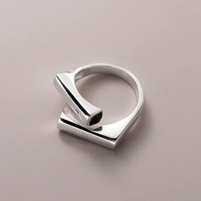 2025 New Design Rings for Women Geometric Irregular Adjustable Opening Finger Ring Luxury Jewelry Gifts Party Accessories Ring