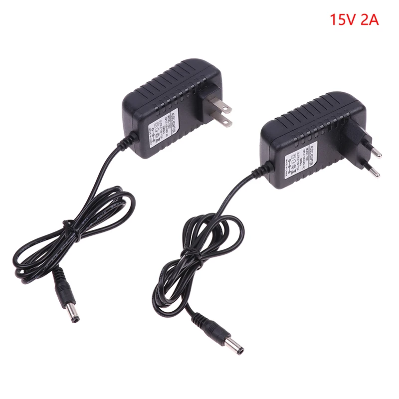 15V2A AC 100V-240V Converter Adapter DC 15V 2A 2000mA Voeding EU US Plug 5,5 mm x 2,1-2,5 mm