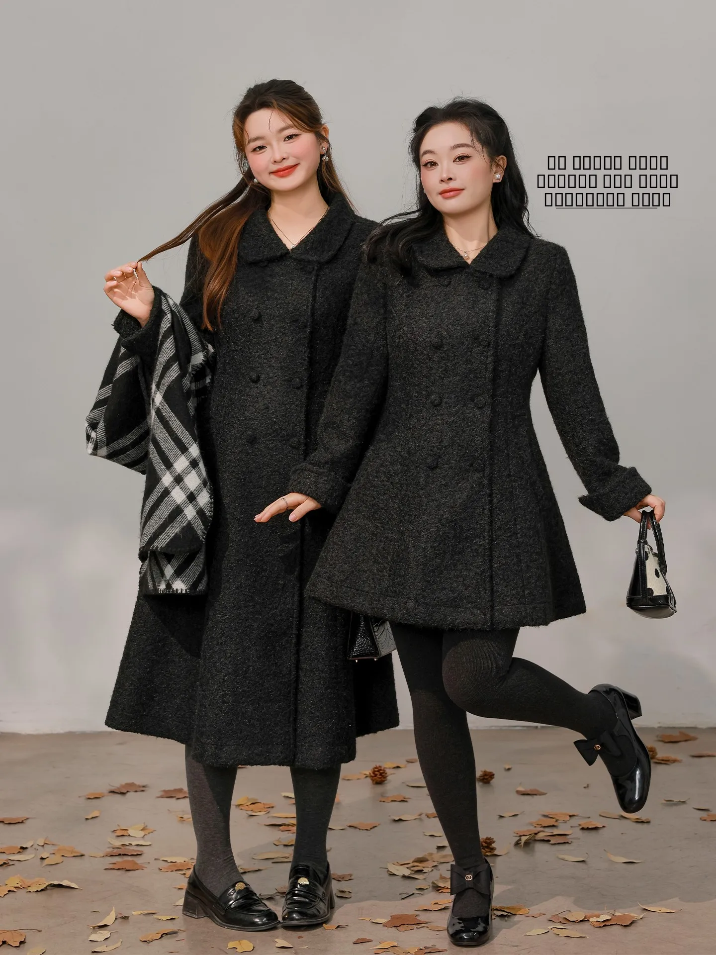 

Шерстяное пальто DM00 больших размеров, облегающее, зимнее, для полных женщин, повседневное, с милым дизайном, удлиненное...