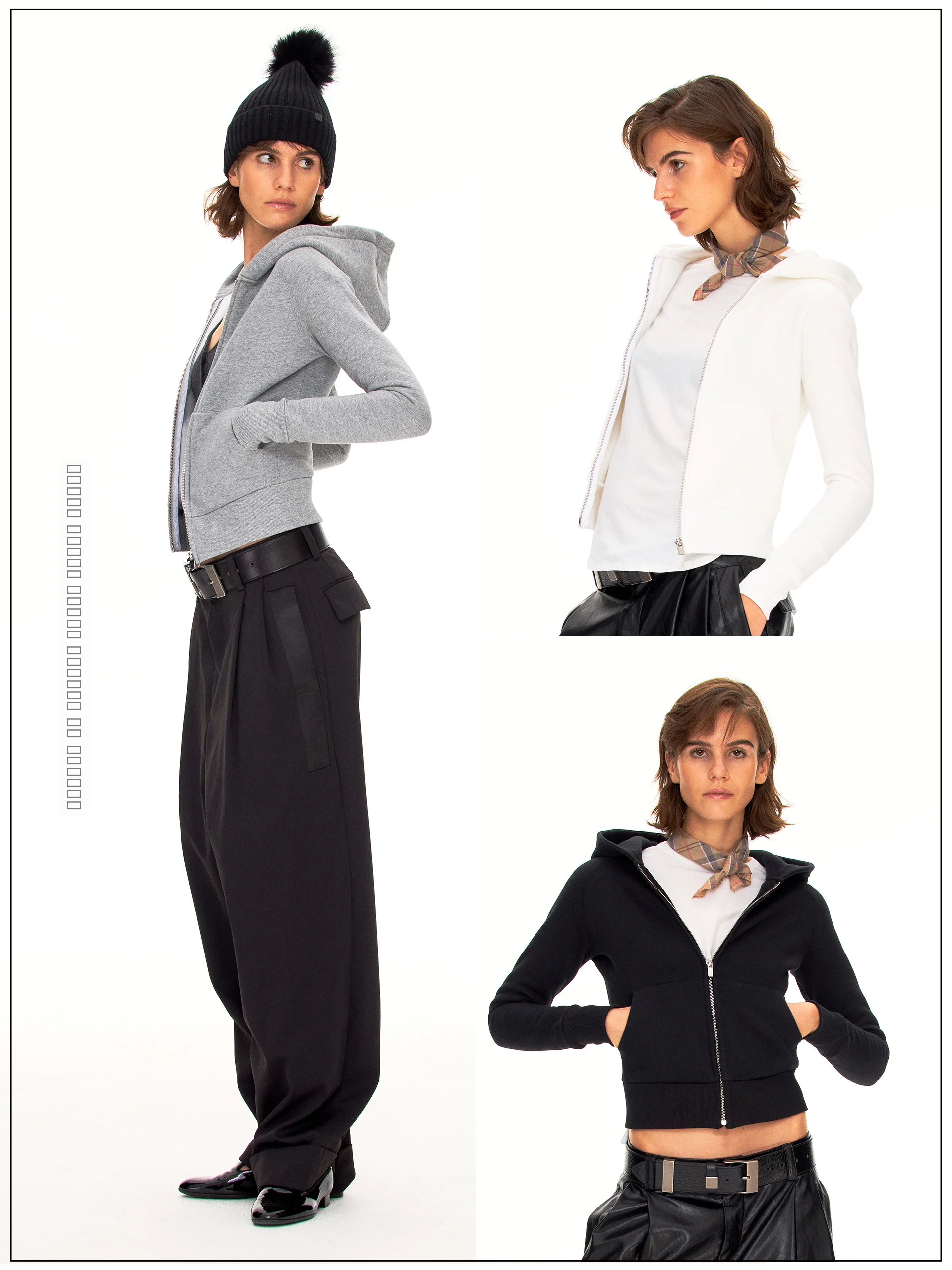 

Slim Fit Zipper Hoodie Comfortable ark Bodycon Sweatirt Women's Faion Cotton Polyester Blend Long Sve Hoodie