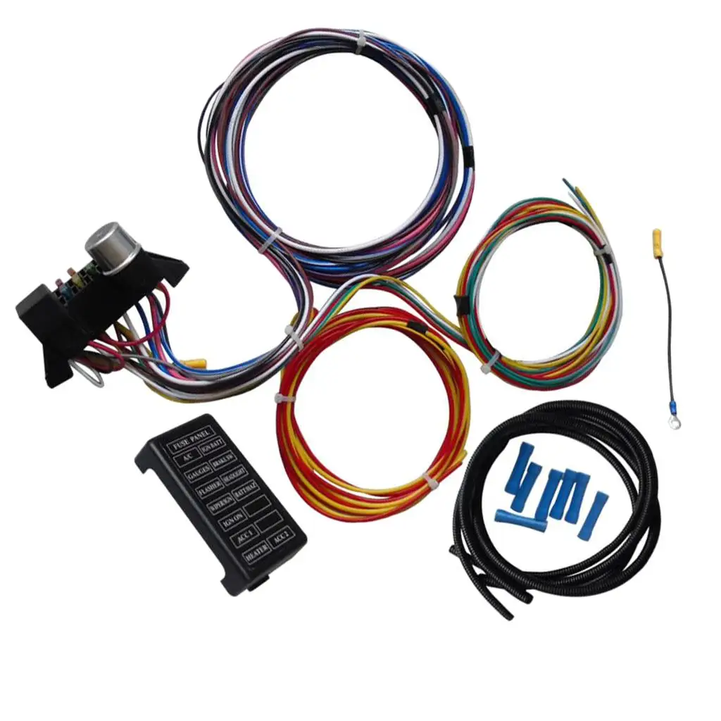 Muscle Wire Wiring Harness Kit , 12 Standard Circuit Universal Wiring Harness Kit (12V)