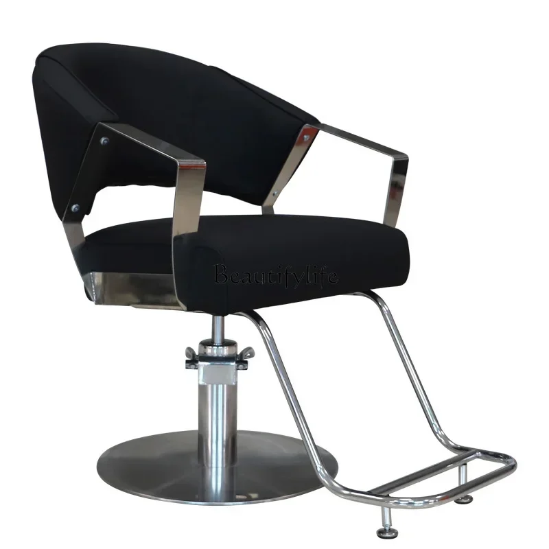 كرسي حلاقة جديد تمامًا، مقعد تصفيف الشعر بسيط وراقي لقص الشعر وتجعيد الشعر