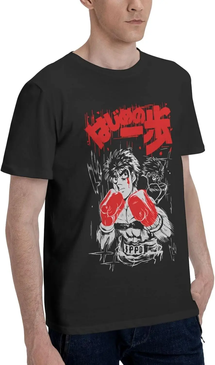 Anime Hajime No Ippo T Shirt Men's Summer Manga O-Neck Clothes Casual Short Sleeves Tee