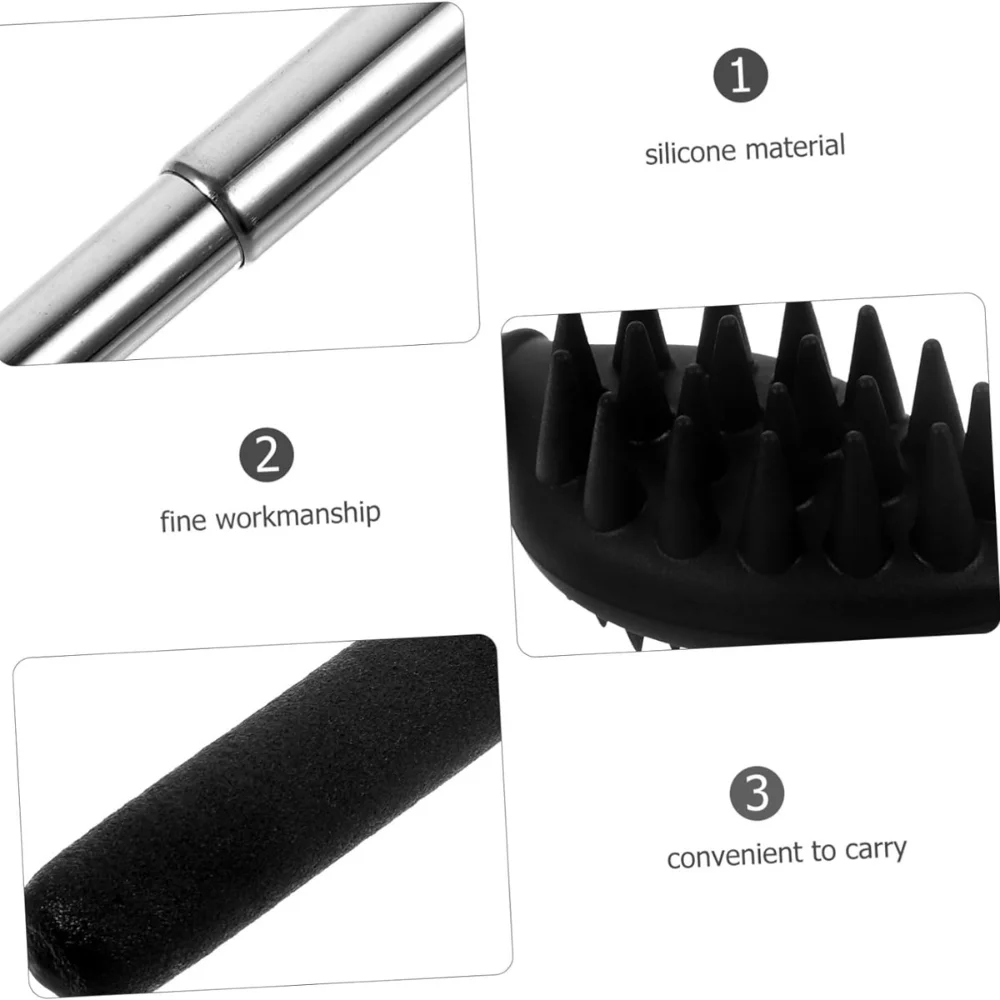 

Силиконовая щетка для ванны, нескользящая, отшелушивающая, массажная, регулируемая, выдвижная, для спины, для снятия зуда, для бассейна и дома