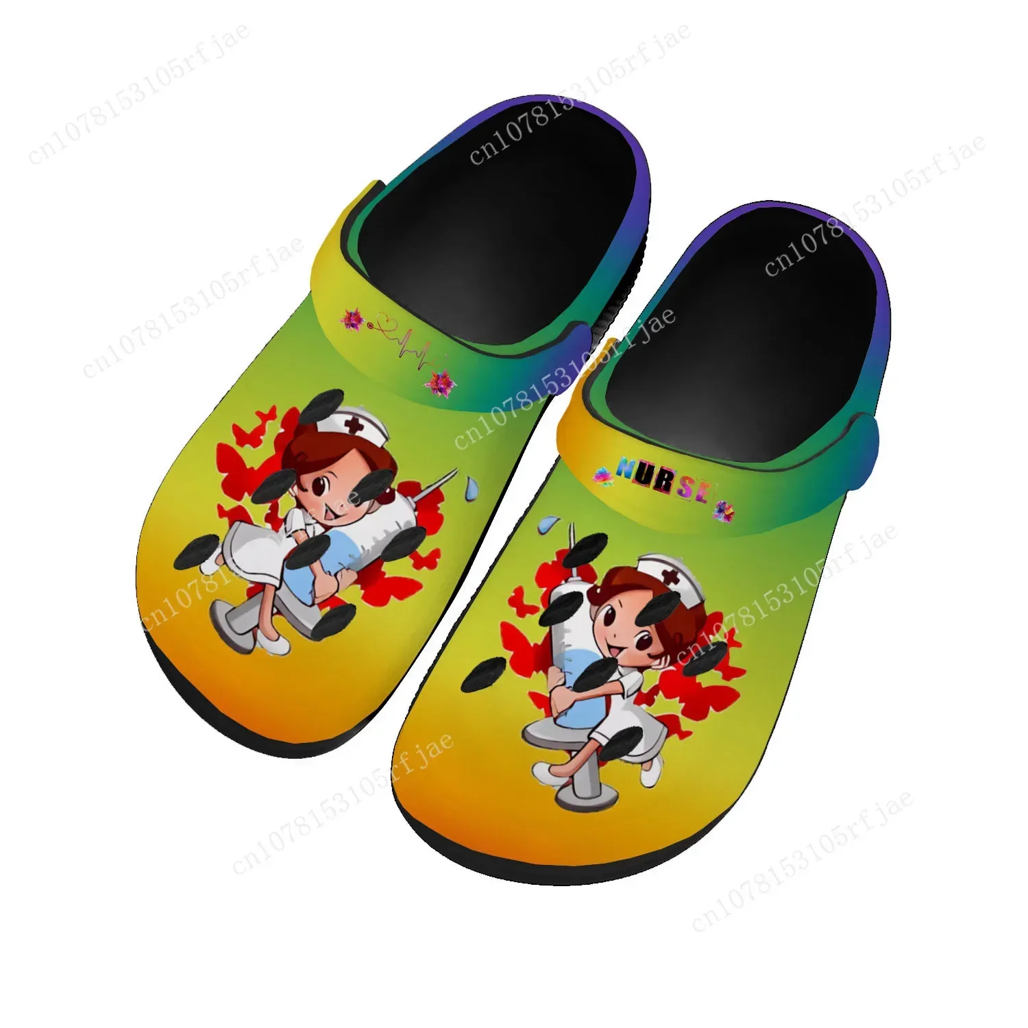 

New Nurse Shoes Heart Beat Brand Home Clogs Mens Womens Youth Boys Girls Sandals Garden Bespoke Custom Shoes Beach Hole Slippers