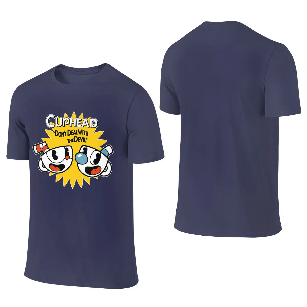 Classic Hot Game Cuphead MugmanSoft Reversible T-shirt Japanese-Style Vibe   Shirt