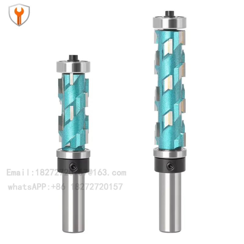 2 PCS Woodworking double bearing trimming screw cutting machine trimming cutting machine discarding router cutting machine