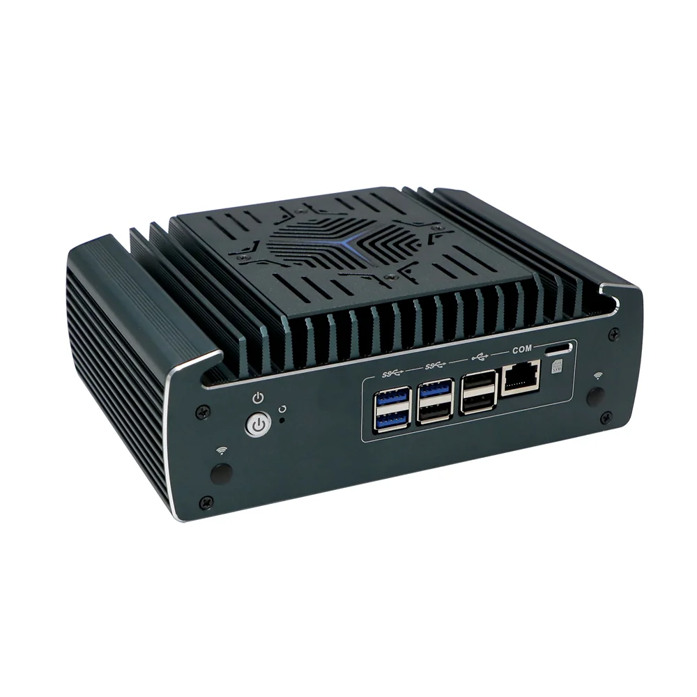 HUNSN 마이크로 방화벽 기기, 미니 PC,pFsense,Mikrotik, 코어 I5/I7,RX14,OPNsense,VPN, 라우터 PC,AES-NI,6LAN,HDMI, 나노 SIM 슬롯