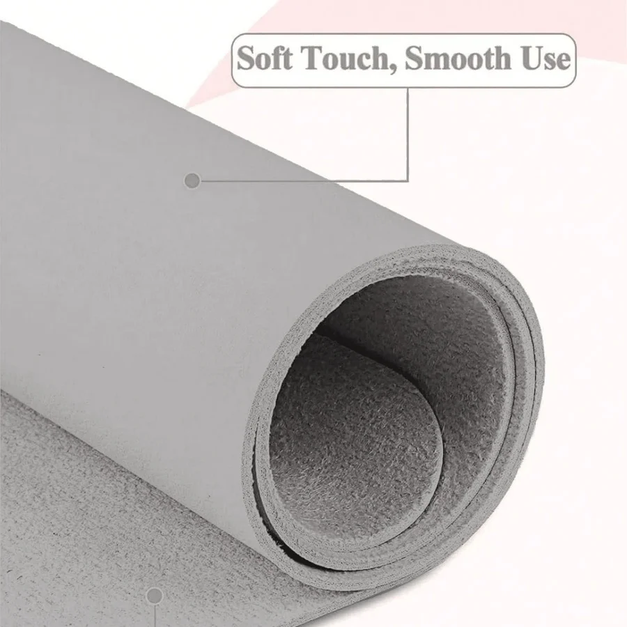 Tapete para mesa de arte de uñas plegable, almohadilla de apoyo para mano, impermeable, resistente a rayones y suciedad, cuero, tapete de escritorio 2