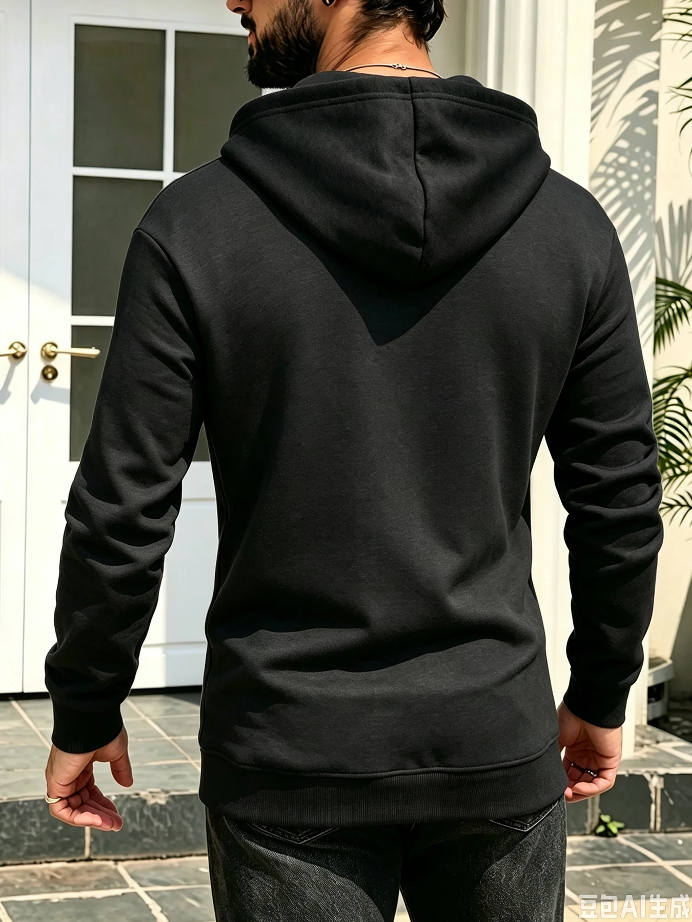 Men's Basic Hooded Jacket Full Zip Solid Color Casual Coat Classic Fleece Warm Outwear With Side Pockets Daily Wear