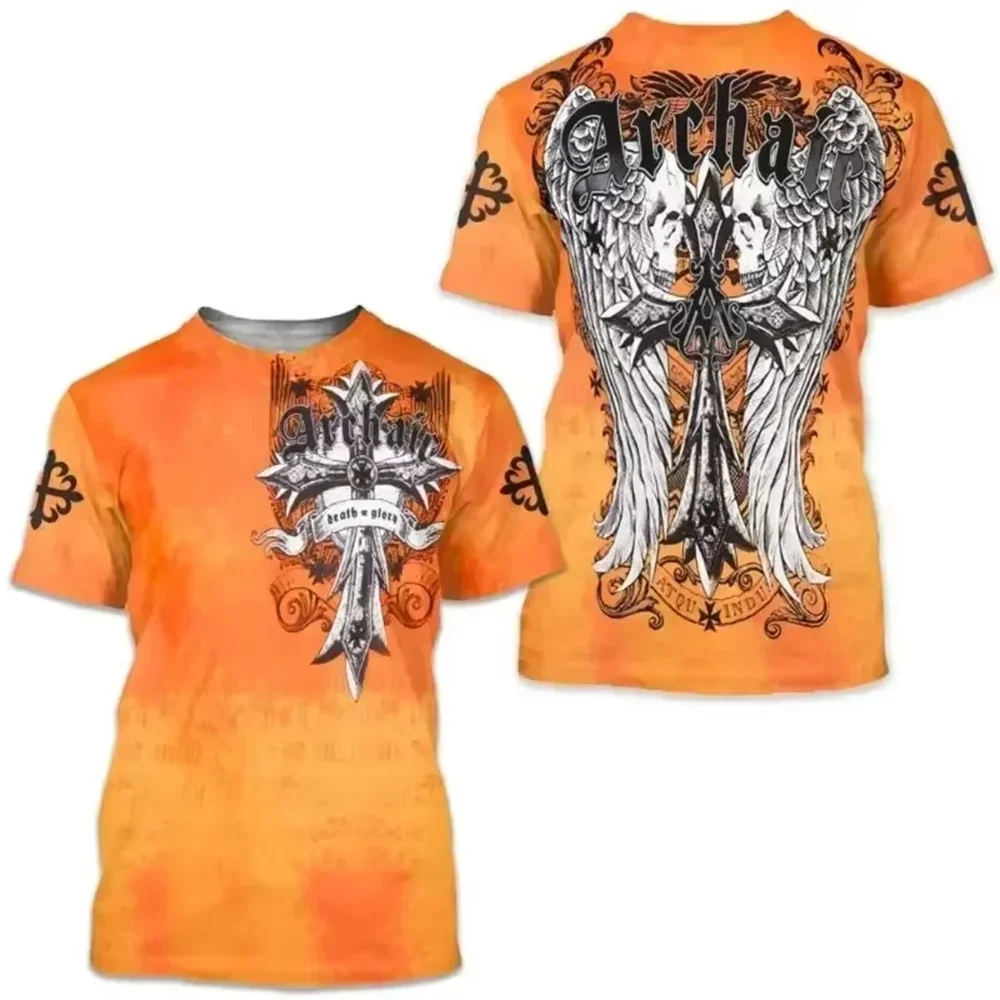 

Outdoor Streetwear Oversized Clothing Top Archaic By Affliction Colisson Men's T-Shirt 3D Graphic Print T Shirt Short Sleeve Tee