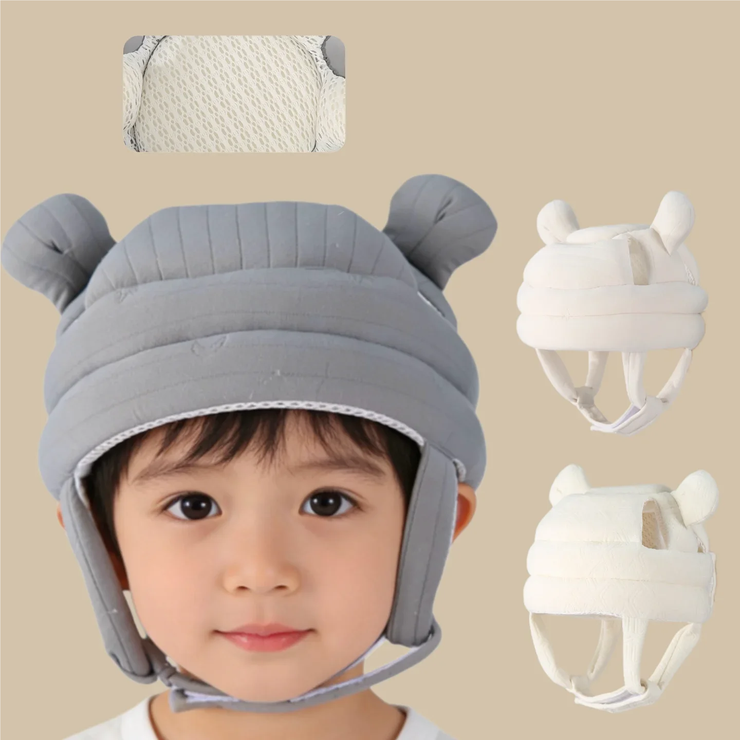 

Утолщенная защитная шапочка от ударов, детский защитный шлем, мягкий и удобный, всесторонняя защита головы, регулируемый.