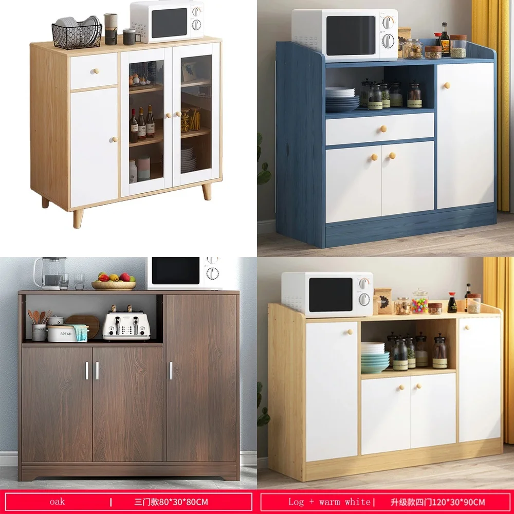 Multifunctional Cabinet Cupboard Shelves for Dining Room Kitchen Storage Cabinet Living Room Wall Side Cabinet With Drawers