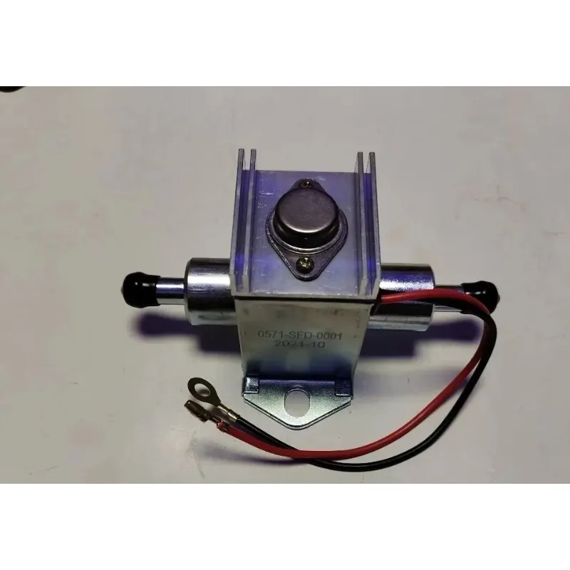 12V 24V Square Electronic Fuel Pump Large Flow Pure Copper Inner Core For Truck Tractor Harvester Modification 10mm Port