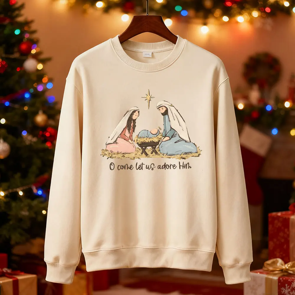 

Толстовка с изображением Рождества, христианский рождественский свитер, настоящая история, Рождество, религиозные подарки, футболка с изображением Иисуса, рождественские джемперы для мужчин и женщин