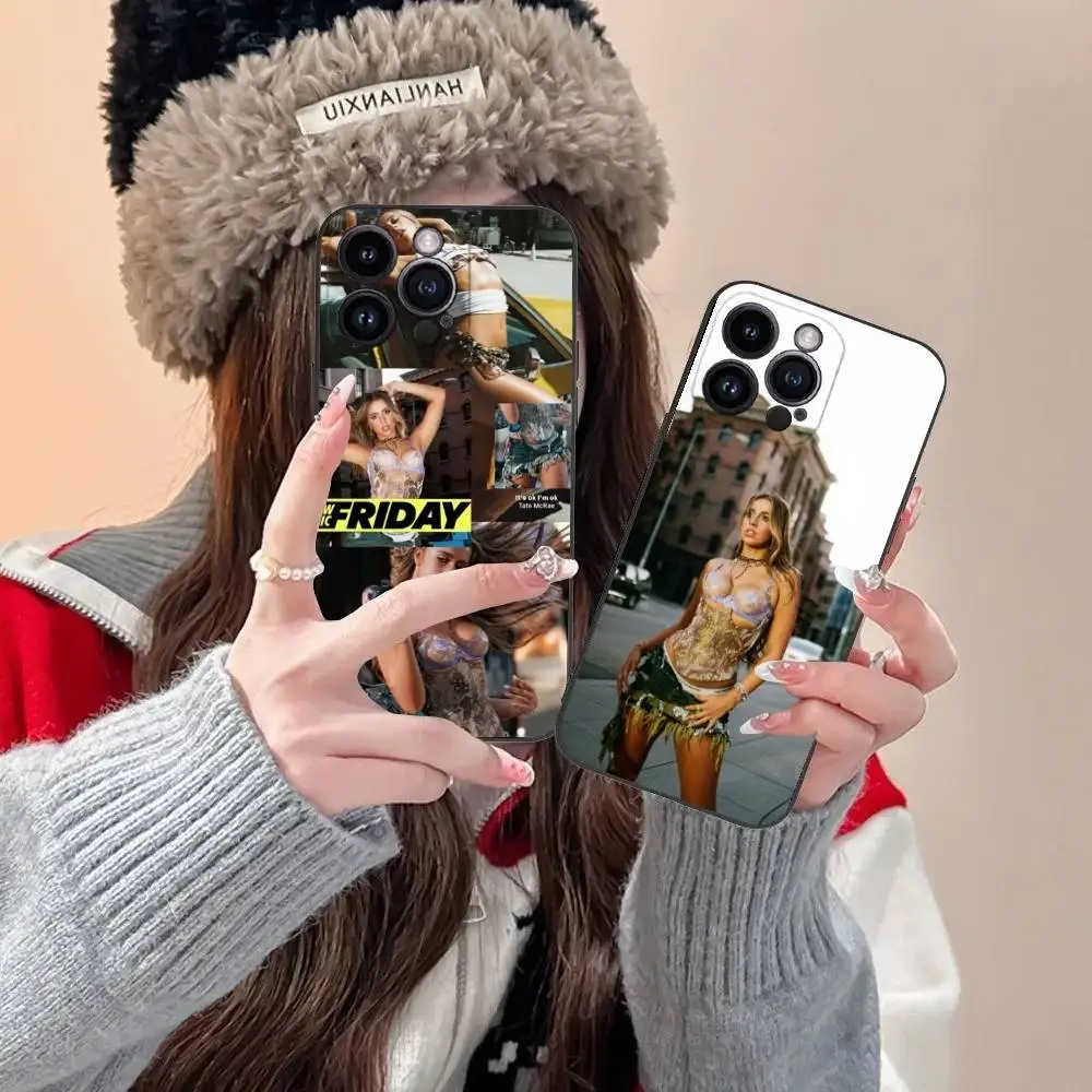 

T-Tate Singer M-McRae Phone Case For iPhone 16,15,14,13,12,11,Pro,XS,Max,XR,Plus,E,SE4,Mini Black Fashion Cover