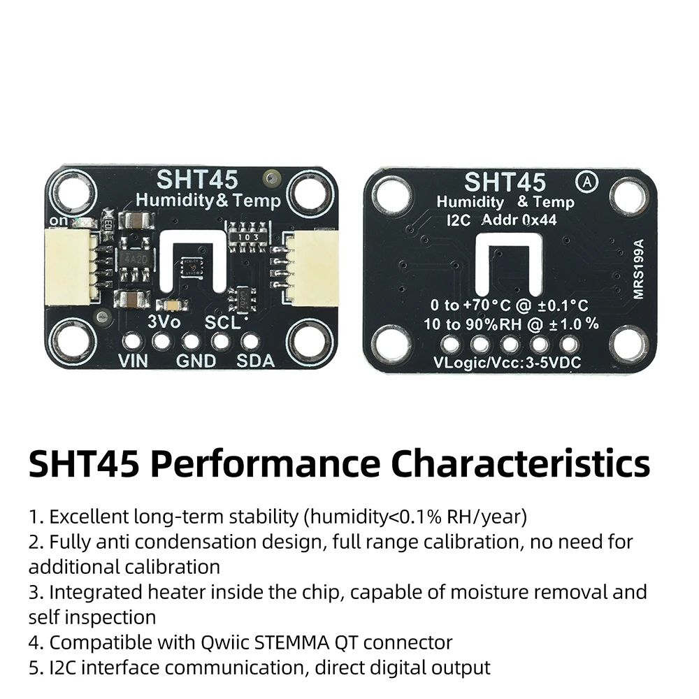 SHT41 SHT45 Temperatur- und Feuchtigkeitssensormodul mit hoher Genauigkeit für Smart-Home-Klimakontrolle und IoT-Überwachung – Detail 14