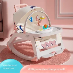 Chaise à Bascule Multifonction Confortable pour Bébé de 0 à 3 Ans, Berceau Inclinable, Lit de Sommeil