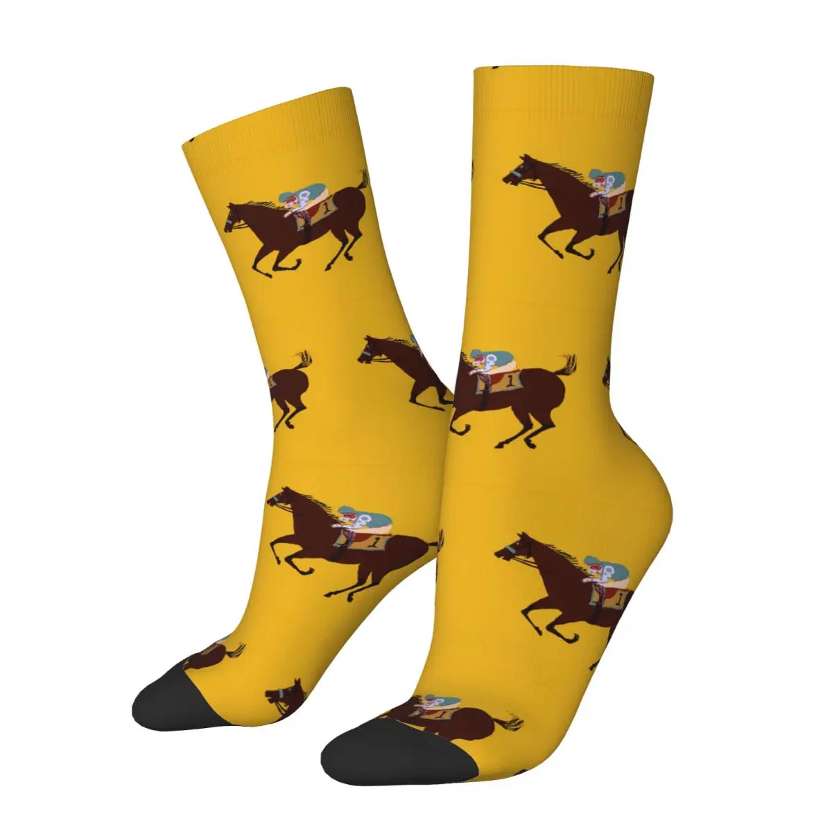 

The Racehorse Horse Racing Sock Printed Man Polyester