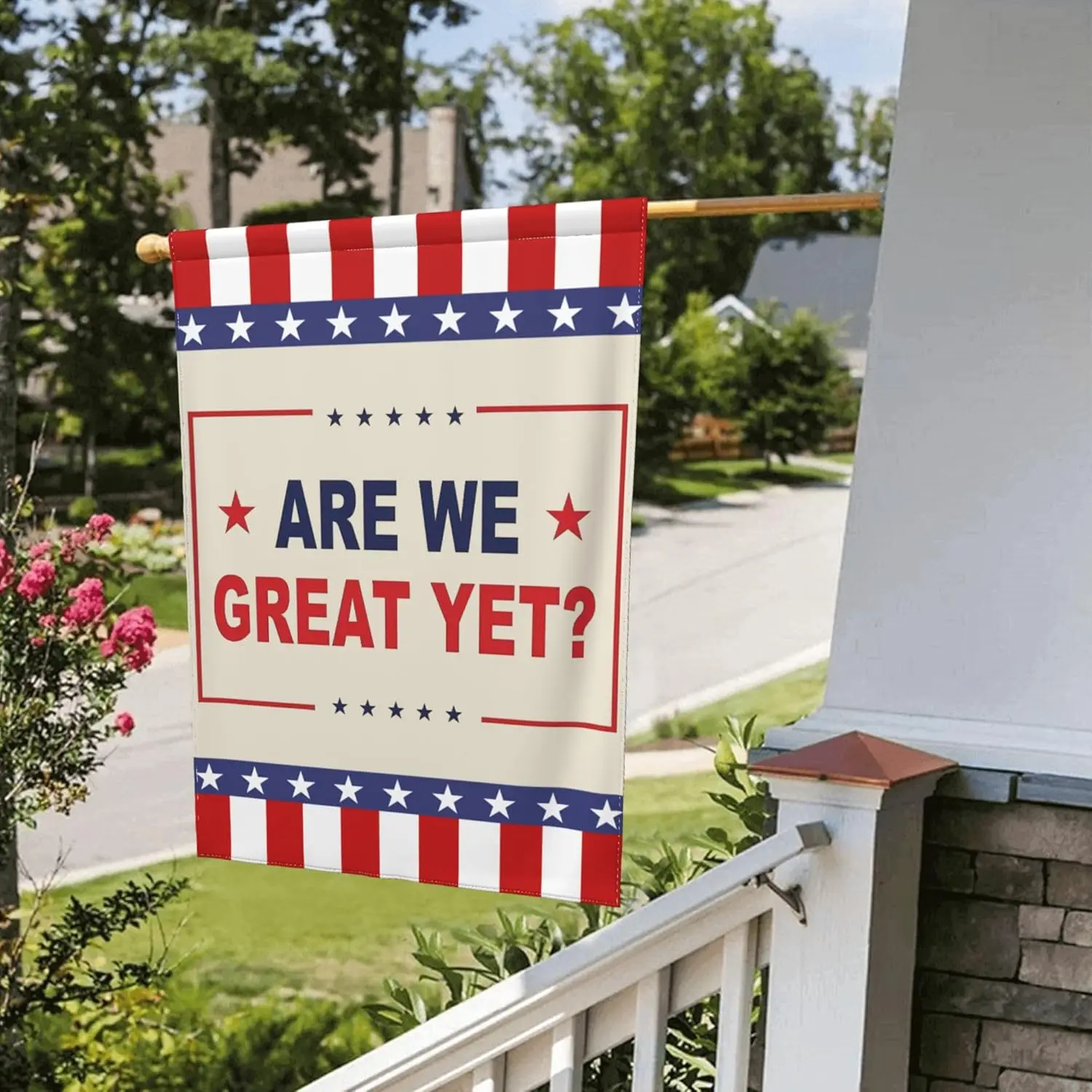Are We Great Yet Flag 12.5