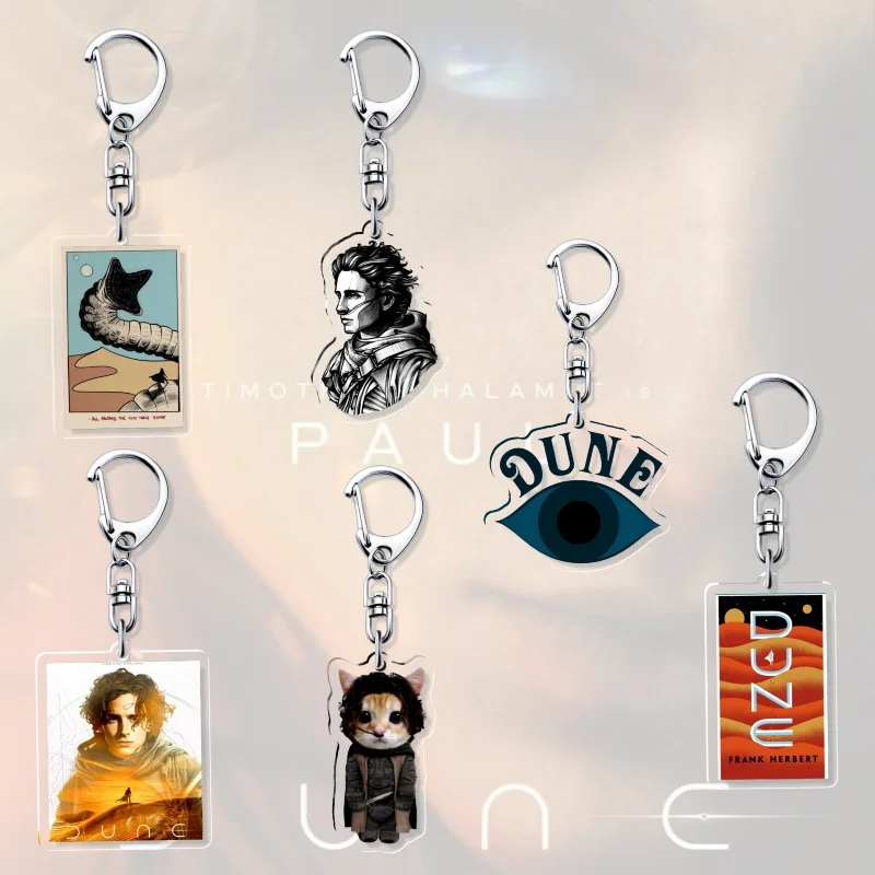 DUNE Paul Atreides Keychain Movie Character Pendant Fans Standee Movie Figure Desk Decor Ornament Science Fiction Sweet Heart