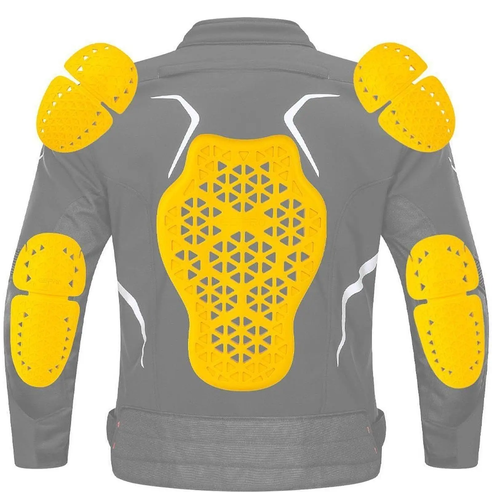 

5Pcs Protective Gear Set Shock Absorption Protection Pads Motorcycle Jacket Armor Inserts Level 2 for Adults Outdoor Sports