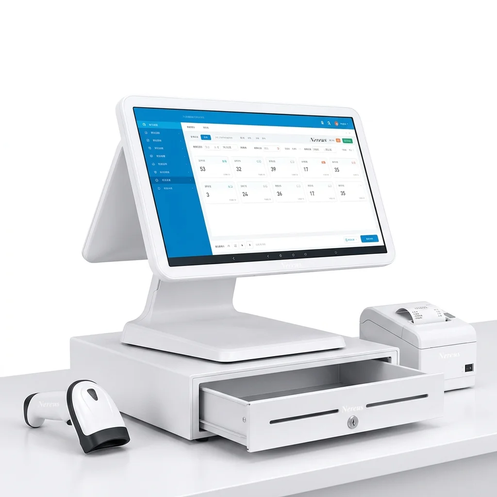 Smart 15.6 Inch Full Touch Screen POS Machine All-In-One Points Of Sale System Cash Register Pos Systems For Retail Salon Shop