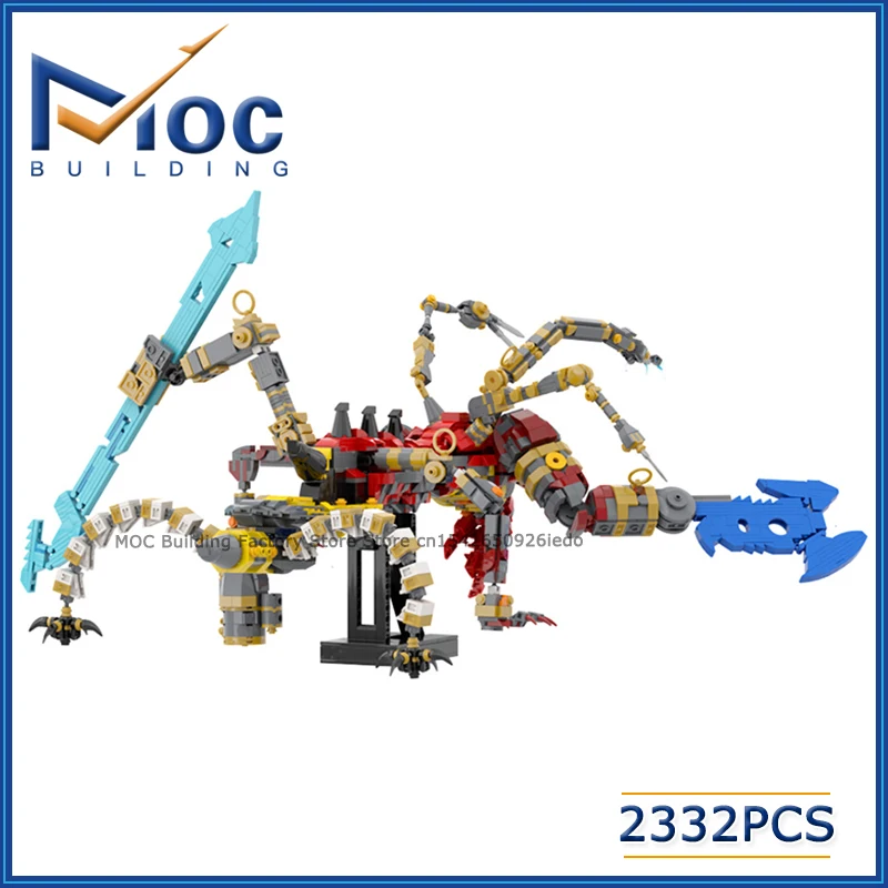 

Hot MOC Building Blocks Classic Game Series Breaths-the Wilds Calamitys Monster Robot Model DIY Assembly Bricks Toys Xmas Gifts