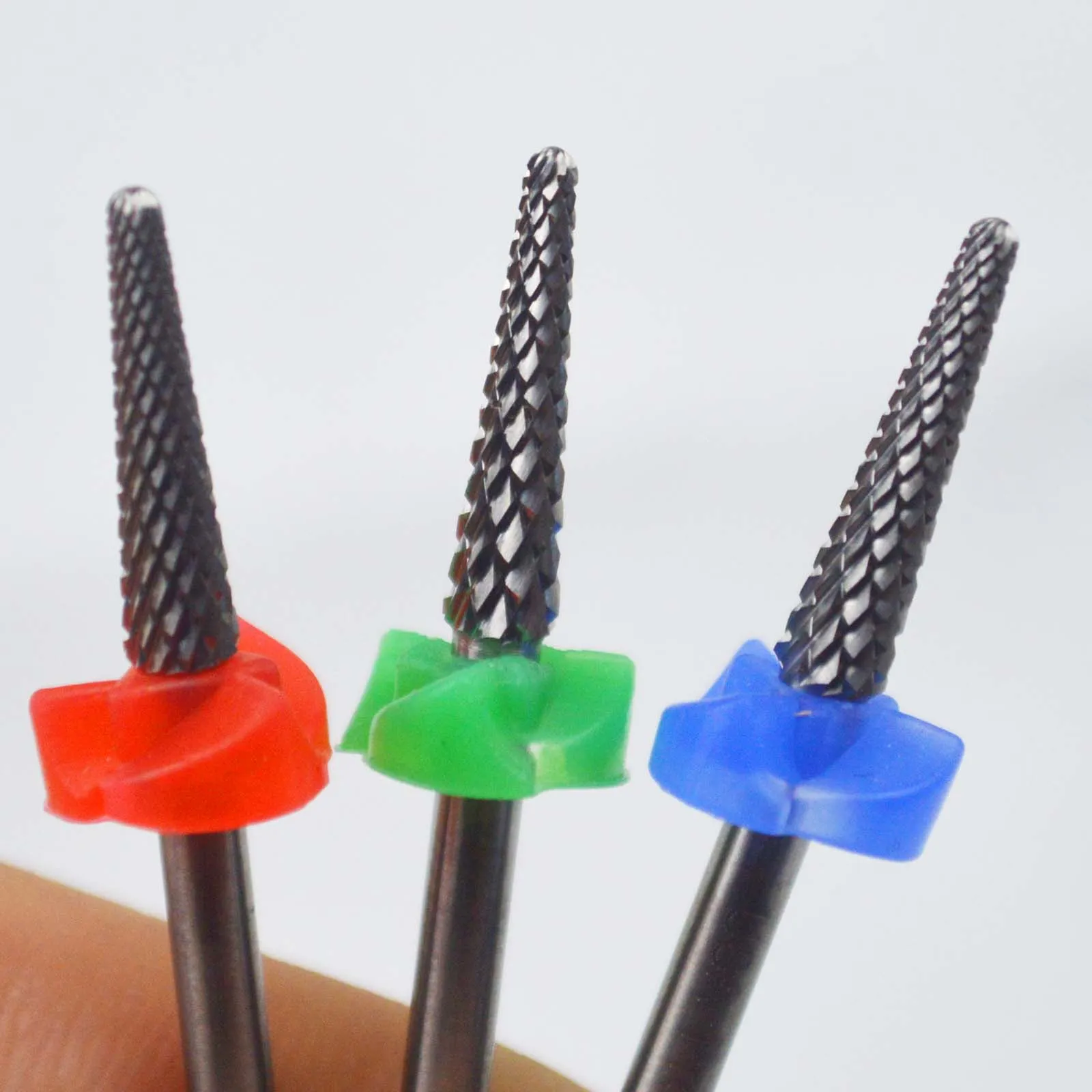 

RolinStar 3.1mm Small Cone Gold Silver Cuticle steel Carbide cuticle Clean nail drill bit dead skin manicure pedicure