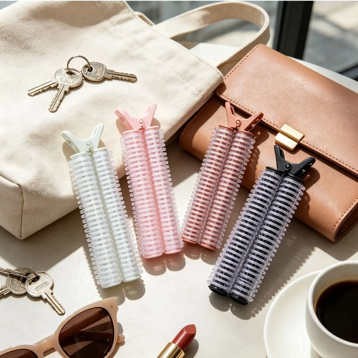 2Pcs Hair Clips Hair Root Lift Clips Heatless Hair Rollers Heatless Curls Curler for Women Flat Hair Lifting Effortless Bouncy C