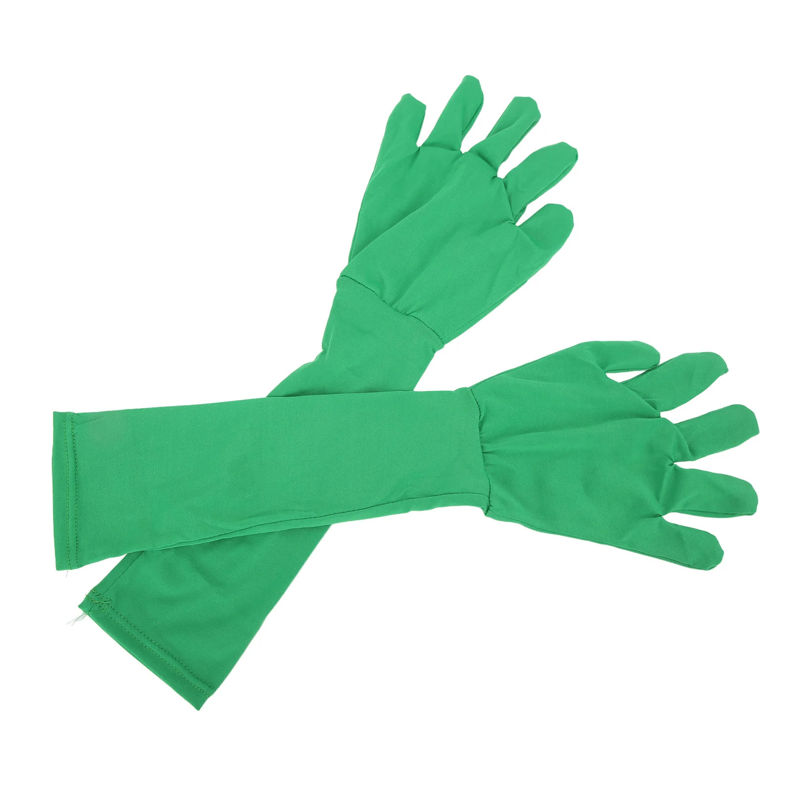 2Pcs Universal Chromakey Green Screen Gloves Invisibility Effect Background Gloves for Photography Photo Video Film Post