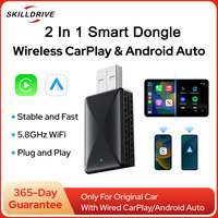 Android Auto Wireless CarPlay Adapter Mini Smart AI Box Car OEM Wired Android Auto CarPlay To Wireless Dongle for Toyota Volvo