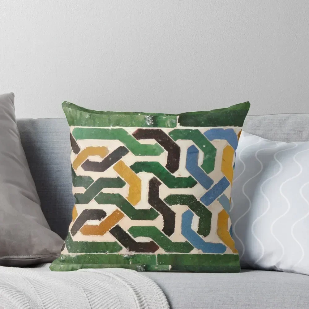 

Alhambra Tile #4 Throw Pillow Pillowcases Bed Cushions Anime christmas decorations for home 2025 pillow
